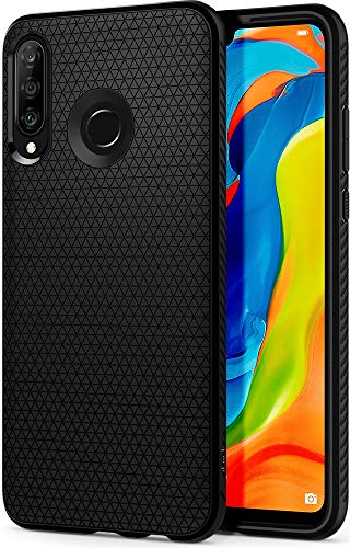 Capa Huawei P30 Lite SPIGEN Liquid Air Preto Spigen - Peças de reposição para telemóveis - huawei p30 lite, spigen liquid air, preto
