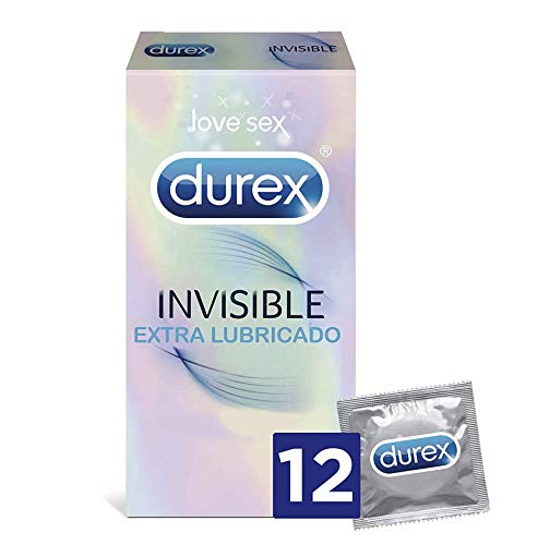 Preservativos DUREX Invisible (12 Unidades) DUREX - Cuidados pessoais - ultrafinos, 12 unidades, intimidade, DUREX