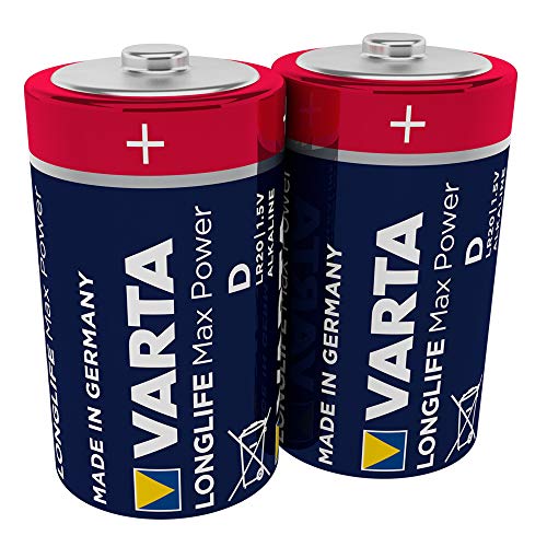 Pilha Não-Recarregável VARTA Max Tech D 1.5V Varta - Baterias de uso geral - alcalino, cilíndrico, 1.5v, 2 peças