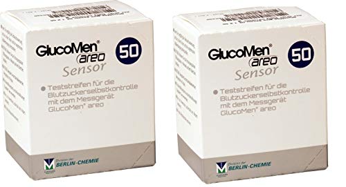 Areo Glucomen 100 Unidades (Recondicionado Como Novo) Glucomen areo - Tiras de teste de glicose no sangue - areo, glucomen, 100 unidades, recondicionado