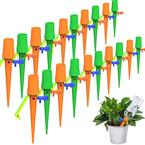 Conjunto de Rega por Gotejo Wohot 20 Pcs wohot - Gaiolas e suportes para plantas - 20 peças, gotejamento, 1,5 m, preto