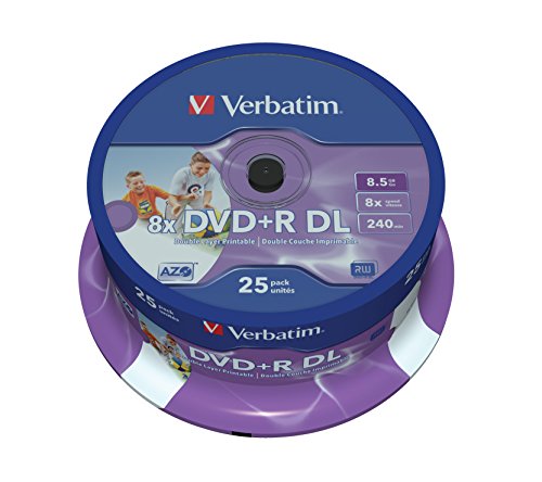 DVDs virgens VERBATIM Inkjet Printable DVD+R 8x Verbatim - Downloads de música digital - dvd virgem, verbaitm, inkjet impressível, DVD-R, 8x