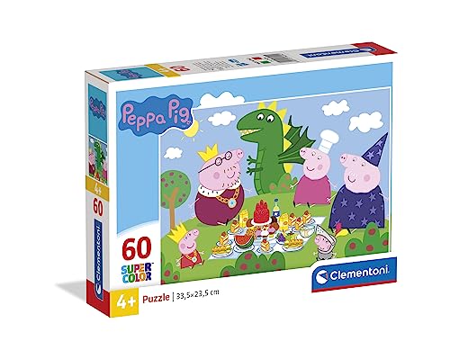 Puzzle CLEMENTONI Peppa Pig 500 Peças Desenhos Animados CLEMENTONI - Quebra-cabeças de encaixar - puzzle, CLEMENTONI, peppa pig, 500 peças, madeira, desenhos animados