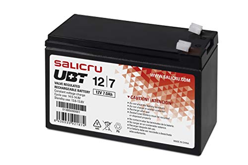 Bateria Recarregável SALICRU UBT 12/7 (7 Ah - 12 V) Salicru - Baterias para ups - 7 ah, 12 v, recarregável