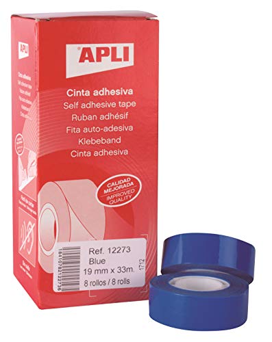 Fita Adesiva APLI Azul (19 mm x 33 m) APLI - Fitas adesivas de escritório - azul, 19 mm, 33 m