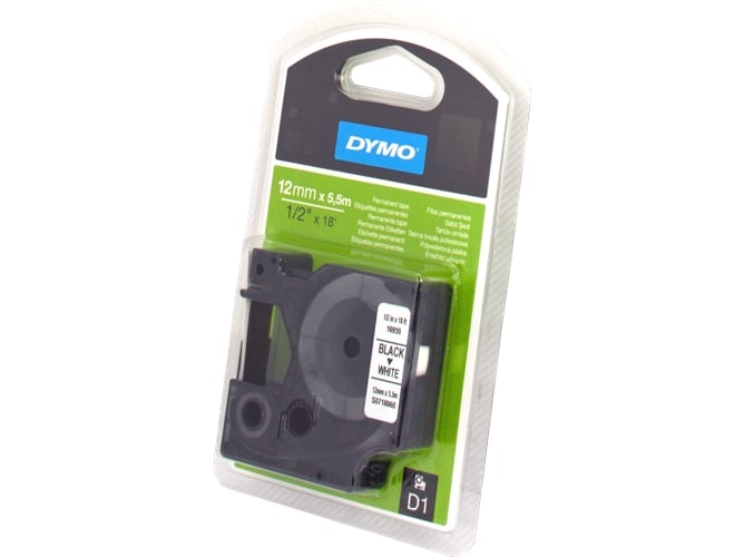 Fita para Etiquetadora DYMO D1 Standard Tape DYMO - Fitas de etiquetas e recargas - poliéster, 12 mm x 5,5 m, cores variadas