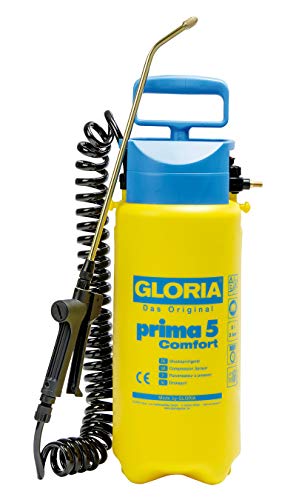 Pulverizador de água GLORIA PRIMA 5 Comfort (5 l) Gloria - Pulverizadores de jardim - 5 l, 3 bar, perbunan, latão
