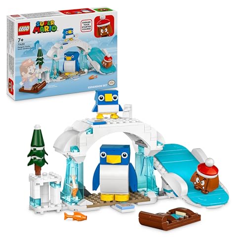 LEGO Super Mario: Aventura na Neve da Família do Pingüi - 71430 (Idade Mínima: 7) LEGO - Brinquedos - lego, super mario, aventura, neve, família pingüi