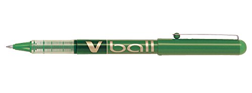 Caneta de Tinta Liquida PILOT Roller V-Ball Verde (0.7 mm - 12 Un) Pilot - Canetas - tinta líquida, traço médio, rollo de borracha, 0.7 mm