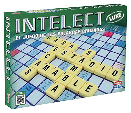 Jogo de Tabuleiro INTELECT Luxe (Idade Mínima Recomendada: 8 anos) Falomir - Jogos - palavras cruzadas, placas para escrever, fichas de pontuação