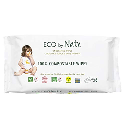 Toalhitas ECO BY NATY Eco Baby Wet Wipes Fragrance Free (12X56) Eco By Naty - Muda fraldas - toalhitas, eco, fragrância livre, bebé, 12x56