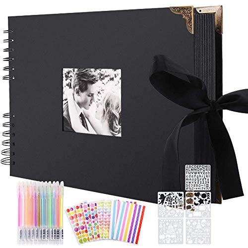 Álbum de Fotografias SCRAPBOOK MEGACLASSIC Spiral Splend - Álbuns de fotos - 80 páginas, esquinas arredondadas, proteção adicional, fita de elástico