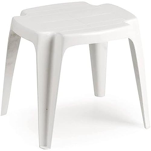 Mesa de Centro IPAE PROGARDEN 2 Portas (Branco - Melamina) IPAE-PROGARDEN - Móveis de exterior - 2 portas, gaveta, melamina branco, metal preto