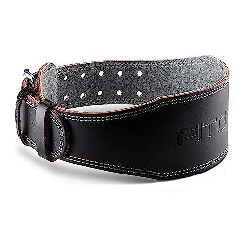 Faixa Lumbal FITGRIFF 100% Couro (Couro - S) Fitgriff - Equipamento atlético de uso geral - couro, ajustável, 100 kg, preto