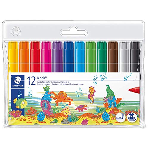 Pack de Canetas de Feltro STAEDTLER Noris Club Staedtler - Marcadores e marcadores de texto - canetas feltro, staedtler noris club, cores vivas, tinta à base de água