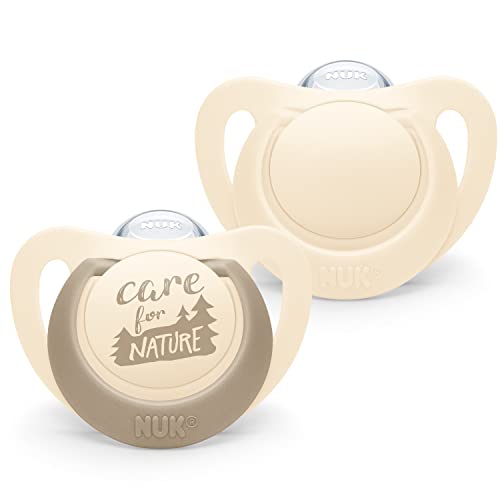 Chucha NUK Silicone Nature For Nature (6 meses) NUK - Cuidados com a higiene oral - silicone, nature, 6 meses