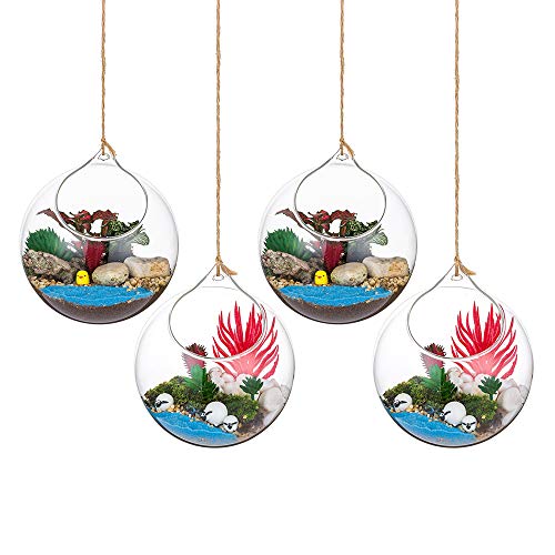 Vaso Suspensos para Plantas AIREL 4 Peças Fujian - Vasos e canteiros - 4 peças, vidro soplado à mão, elegante, decoração