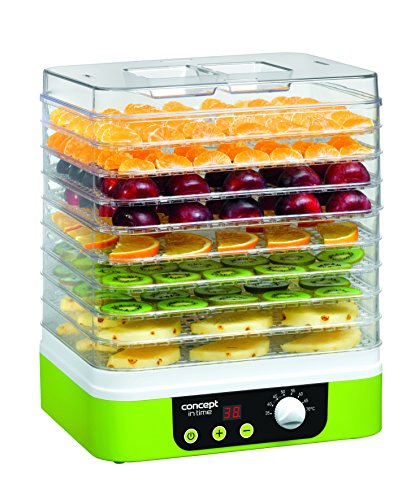 Desidratador Eléctrico Concept SO-1060 | Verde Concept Elettrodomestici - Desidratadores de alimentos - desidratador, eléctrico, 3 kg, tempo de secagem variável