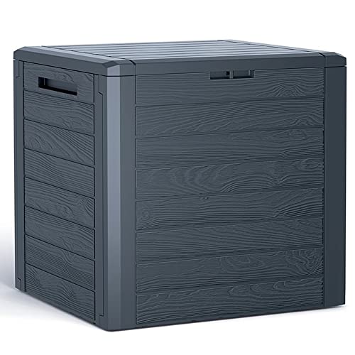 Caixa de Arrumação WOODEBOX 140L. (Cinzento - 59 x 46 x 55 cm) Prosperplast - Caixas de mudança e envio - 140L, cinzento, 59x46x55 cm