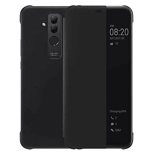 Capa Huawei Mate 20 Lite AVIZAR Smart View Preto bluecase - Peças de reposição para telemóveis - huawei mate 20 lite, avizar smart view, preto, couro sintético