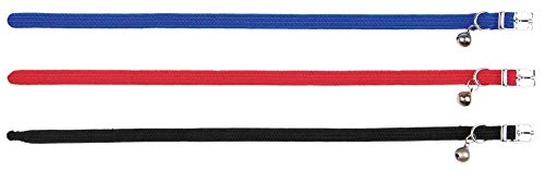 Coleira para Gatos TRIXIE (Preto - Elástico - M) TRIXIE - Arreios de cavalo - nylon elástico, ajustável, conforto, preto