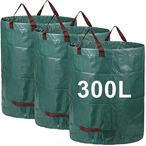 Sacos de Lixo 3X300L Premium Impermeável e Resistente à Água AIXMEET - Sacolas de lixo - polipropileno, impermeável, resistente à água, 300L