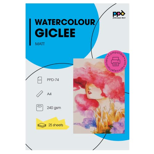 Papel Fotográfico PPD INKJET 24,5 Folhas Photo Paper Direct - Papel de impressora e copiadora - inkjet, 245 folhas