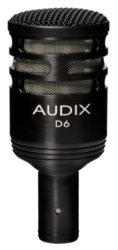 Microfone para instrumentos AUDIX D6 (Instrumento) Audix - Microfones - instrumento, dinâmico, 30-15000 Hz, -38 dB