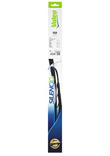 Escova Limpa Para-Brisas VALEO Silencio Standard Valeo - Peças e acessórios para janelas de veículos automotores - borracha, ergonómica, silenciador ajustável, fácil instalação