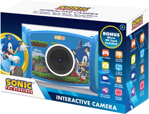 Câmara de Vídeo Interativa KIDS EUROSWAN Sonic SEGA - Câmeras - interativa, kids