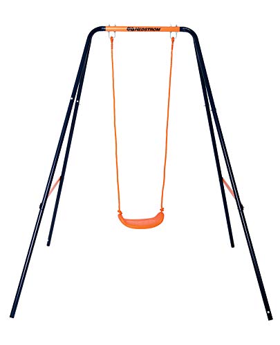 Baloiço Infantil HOMCOM Dobrável (Castanho - 122x164x179cm) Hedstrom - Móveis de exterior - dobrável, castanho, 122x164x179cm