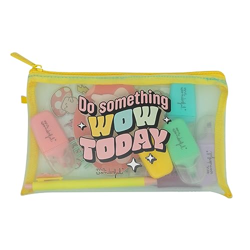 Estojo MR. WONDERFUL com extras - Do something WOW today mr.wonderful comunication,s.l. - Estojos para canetas e lápis - estojo, mr. wonderful, extras, something wow