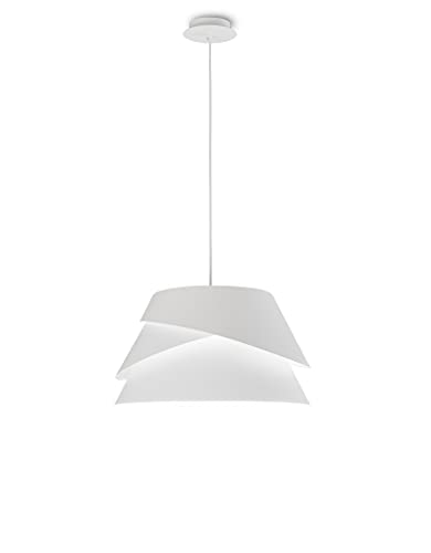Plafon Suspenso MANTRA ALBORAN Branco (Alumínio - E27 - 1 x 60 W - Plástico) Mantra - Luminárias Decorativas - modernidade, 41 cm, alumínio, e27