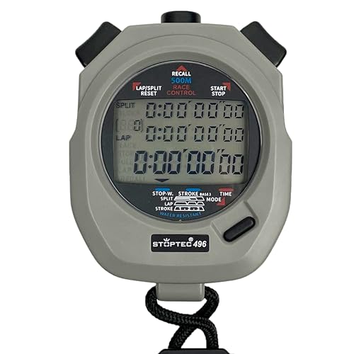 Relógio Desportivo STOPTEC Cronómetro 496 (Bluetooth - Preto) Stoptec - Cronômetros - cronómetro, bluetooth, preto