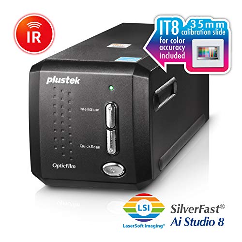 Plustek OpticFilm 8200i Ai 7200 x 7200 DPI Scanner de negativos/diapositivas Preto (Scanner) Plustek - Digitalizadores - 7200 dpi, negativos, diapositivos