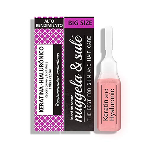 Ampolas Nuggela & Sule Hialuronico Ampollas Keratina 10Ml Nuggela & Sulé - Produtos de styling de cabelo - hialurônico, keratina, recarga 10 ml
