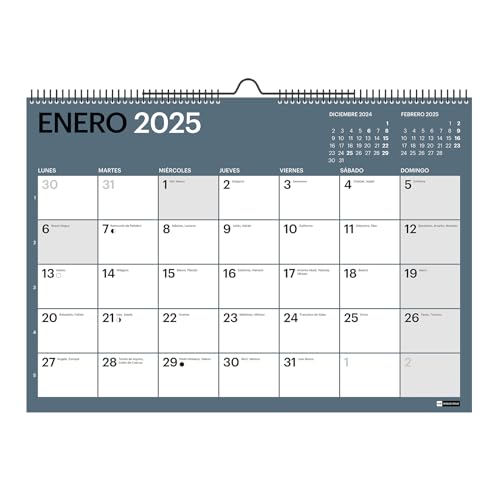 Calendário ERIK EDITORES de Parede Miquelrius 2024-2025 (A3) MIQUELRIUS - Calendários, organizadores e planejadores - parede, miquelrius, a3