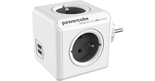 Extensão Elétrica ALLOCACOC PowerCube Original USB Type E Cinza Allocacoc - Fios e cabos elétricos - usb, type e, cinzento
