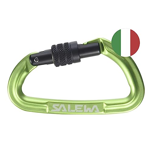 Salewa Hot G3 Screw Mosquetão de escalada Verde SALEWA - Mosquetões - mosquetão, verde, alumínio, 56g
