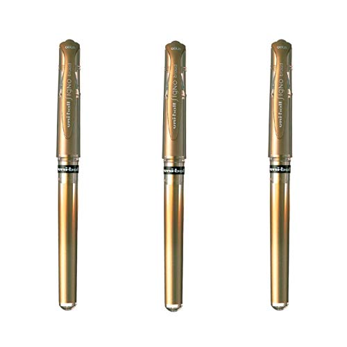Esferográfica Rollerball UNI BALL Uni Ball Gel Signo (Branco - 0.5 mm) Uni Mitsubishi Pencil - Canetas - branco, 0.5mm, preto, boligrafo