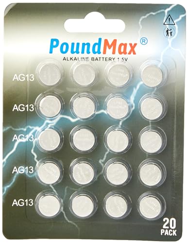 Pilha Alcalina SUPERAG13 1,5V (2 unidades) PoundMax - Baterias de uso geral - 1,5v, alcalina, 2 unidades, 1100 mAh