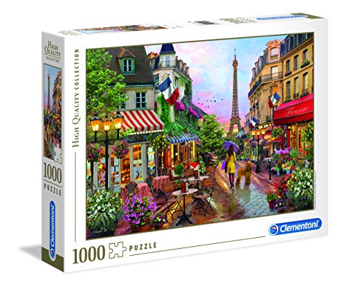 Puzzle CLEMENTONI Flowers In Paris (Idade Mínima: 12 Anos - 1000 Peças) CLEMENTONI - Quebra-cabeças - 1000 peças, idade mínima 12 anos, flowers in paris, high quality