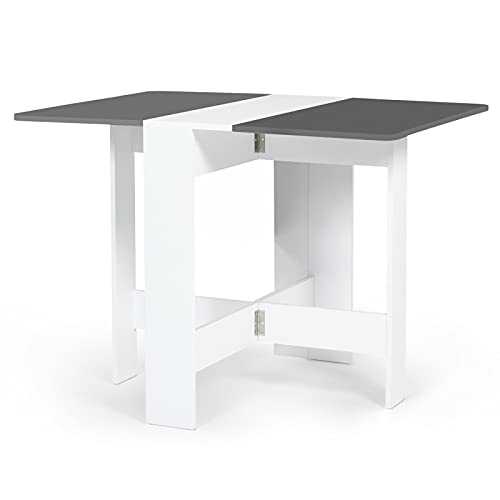 Mesa de Consola Dobrável Edi 2-4 Pessoas Cor Branco (Recondicionado Como Novo) IDMarket - Conjuntos de móveis - dobrável, 2-4 pessoas, branco, MDF