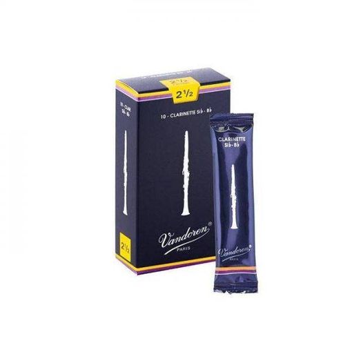 Palhetas clarinetos Vandoren Bb Classic Blue (Força 2.5) VANDOREN - Acessórios para instrumentos de sopro de madeira - clarinete, vandoren, bb classic blue, força 2.5