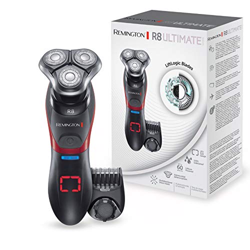 Máquina de Barbear REMINGTON X4 XR1550 (Autonomia 60 min - Bateria) Remington - Acessórios de banheiro - 60 min, bateria, preto/vermelho