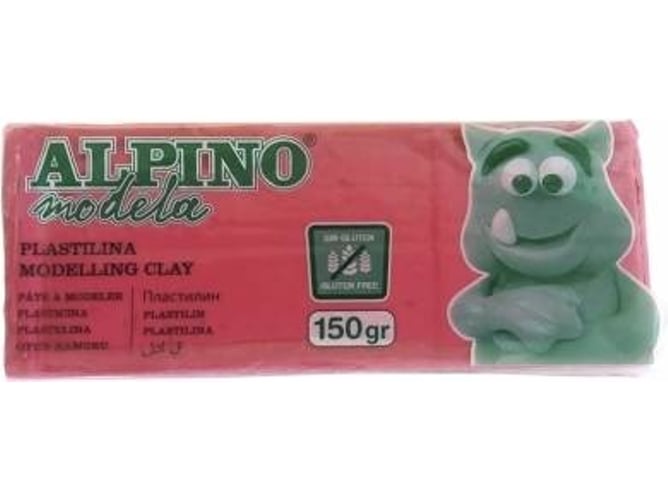 Plasticina ALPINO (Rosa - 15 x 7.5 x 7.5 cm) Alpino - Materiais de cerâmica e escultura - plastilina, cores, formatos, crianças