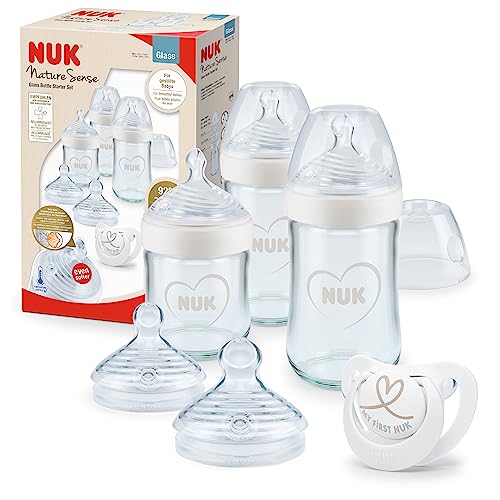 Conjunto de Biberões Nature Sense NUK (5 Un) NUK - Biberões - anti-cólicas, tetina larga, fluidez natural, 5 unidades