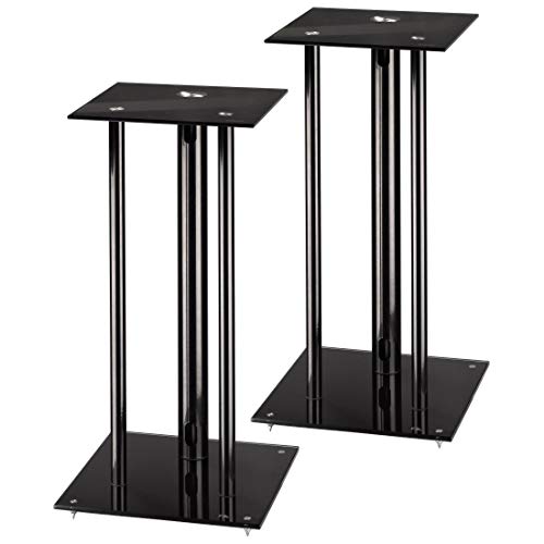 Suporte para Colunas HAMA Next Stand (Preto - Aço e Plástico - 64 x 32 x 27 cm) Hama - Suportes e suportes de montagem de colunas - preto, aço, plástico, 64x32x27 cm