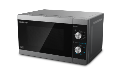 Micro-ondas SHARP YC-MG01E-S (20 L - Com Grill - Inox) Sharp - Fornos de microondas - 20 l, grill, 800 w, inox