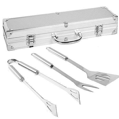 Conjunto de Acessórios para Churrasqueira Outsunny | 39 x 17 x 10 cm - Preto LOLAhome - Conjuntos de utensílios de cozinha - acessórios, churrasqueira, preto